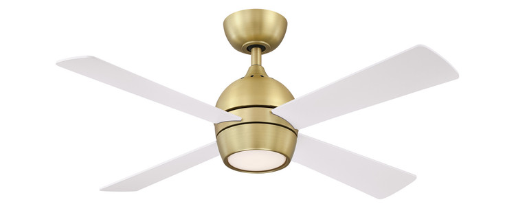 Fanimation - FP7644BS - 44 Ceiling Fan - Kwad 44 - Brushed Satin Brass