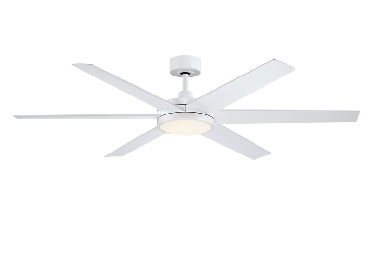 Fanimation - FPD6605MW - 64 Ceiling Fan - Brawn - Matte White