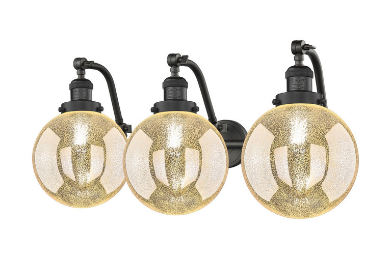 Innovations - 515-3W-OB-G208-8 - Three Light Bath Vanity - Franklin Restoration - Oil Rubbed Bronze