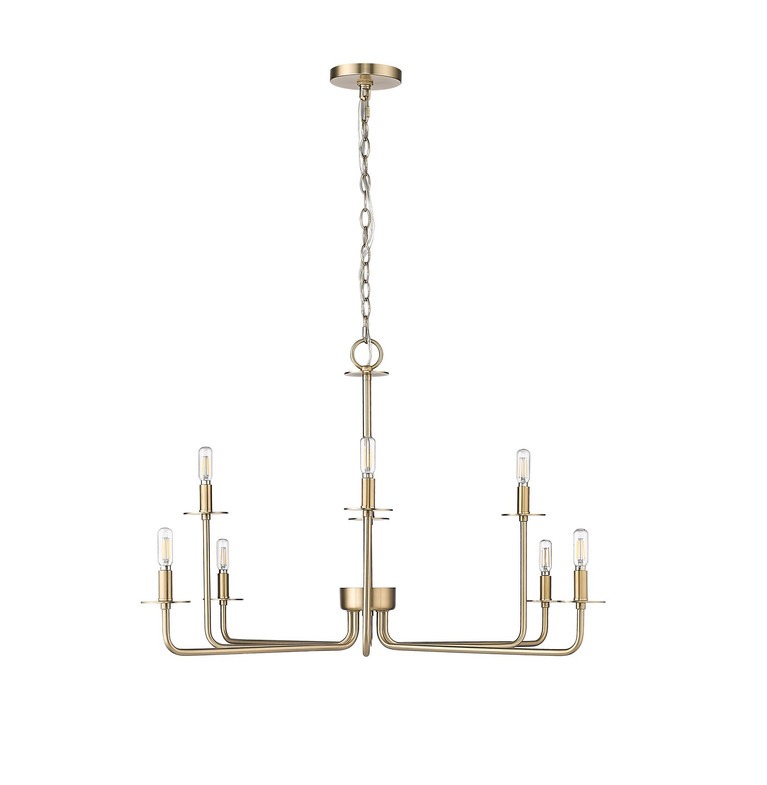 Millennium - 12508-MG - Eight Light Chandelier - Marceline - Modern Gold