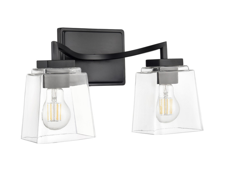 Millennium - 24002-MB - Two Light Vanity - Avenna - Matte Black