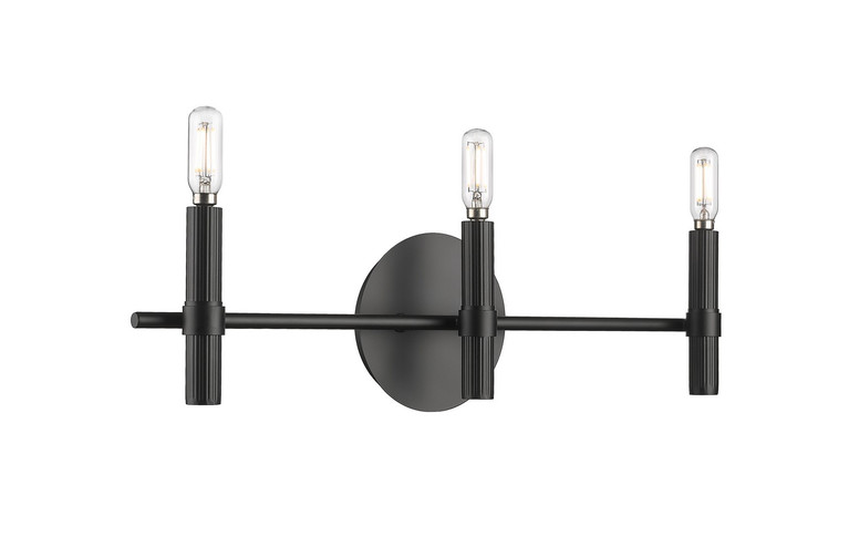 Millennium - 25603-MB - Three Light Wall Sconce - Skyva - Matte Black