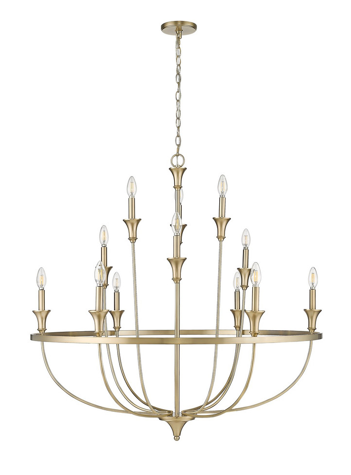 Millennium - 28012-MG - 12 Light Chandelier - Emery - Modern Gold