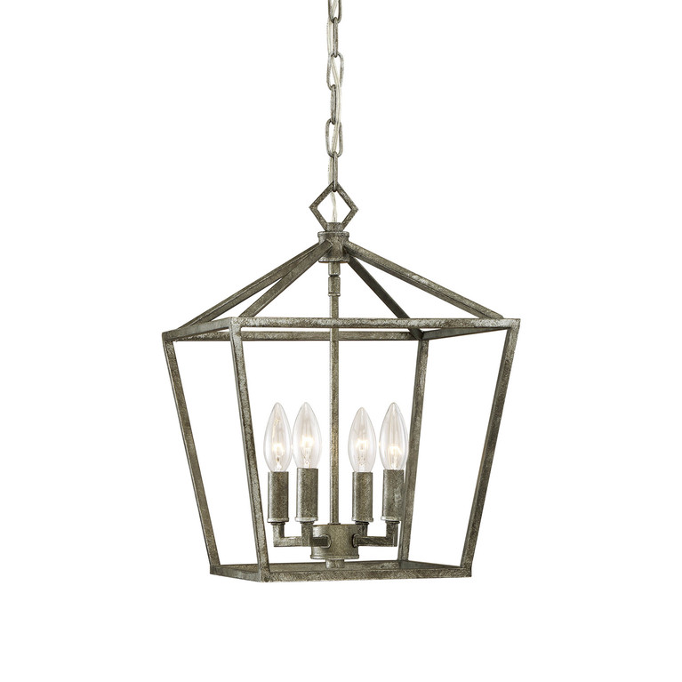 Millennium - 3234-AS - Four Light Pendant - Antique Silver