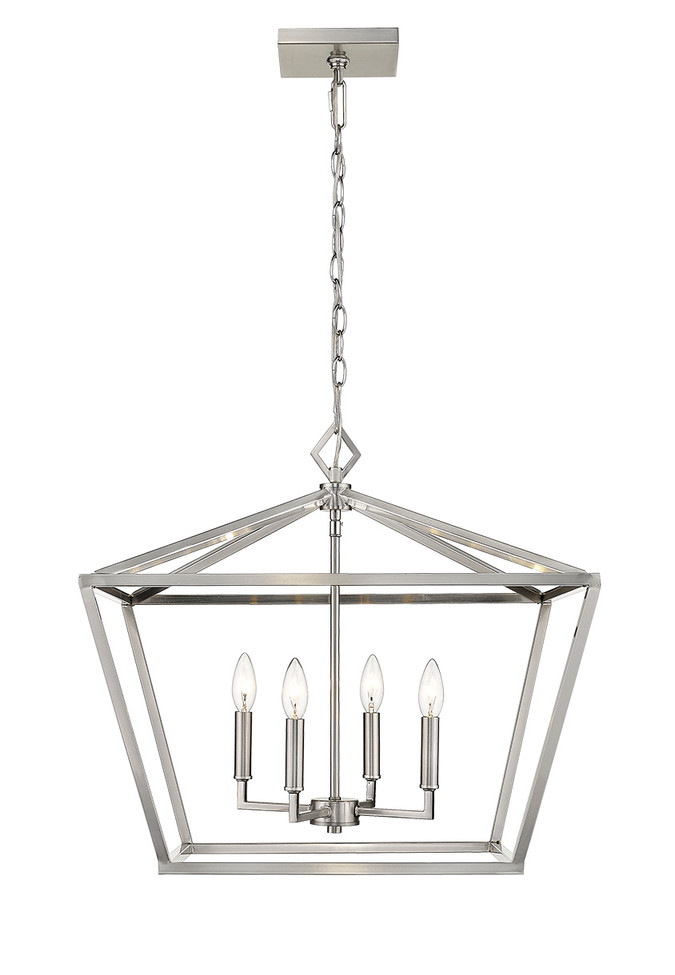 Millennium - 3294-SN - Four Light Pendant - Corona - Satin Nickel