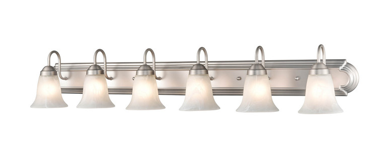 Millennium - 4286-SN - Six Light Vanity - Compana - Satin Nickel
