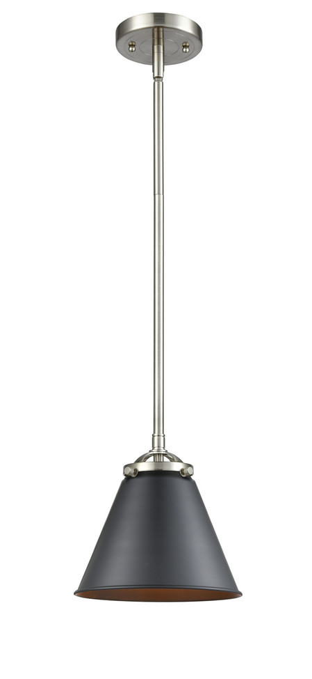 manufacturer_finish:Brushed Satin Nickel|manufacturer_glass:Matte Black|light_output:220.00lm|color_temperature:2200K|cri:99