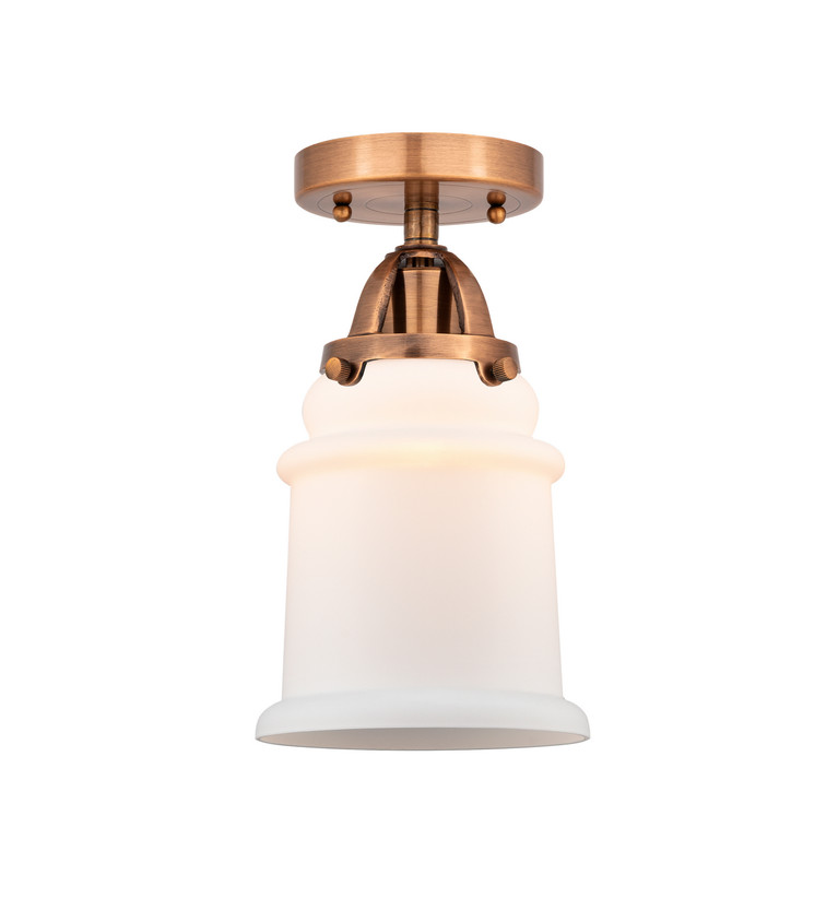manufacturer_finish:Antique Copper|manufacturer_glass:Cased Matte White Large Canton|light_output:220.00lm|color_temperature:2200K|cri:99