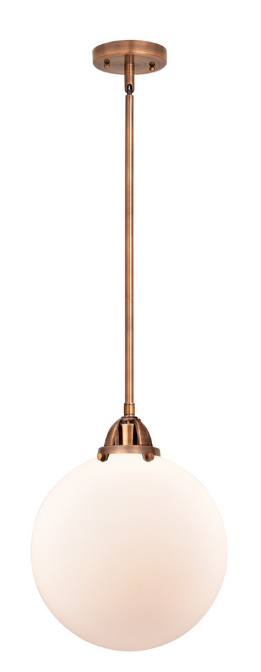 manufacturer_finish:Antique Copper|manufacturer_glass:Matte White|light_output:220.00lm|color_temperature:2200K|cri:99