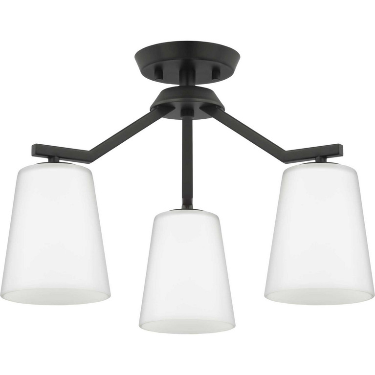 Progress Lighting - P400342-31M - Three Light Chandelier Conv - Vertex - Matte Black