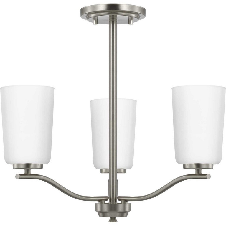 Progress Lighting - P400349-009 - Three Light Chandelier Conv - Adley - Brushed Nickel