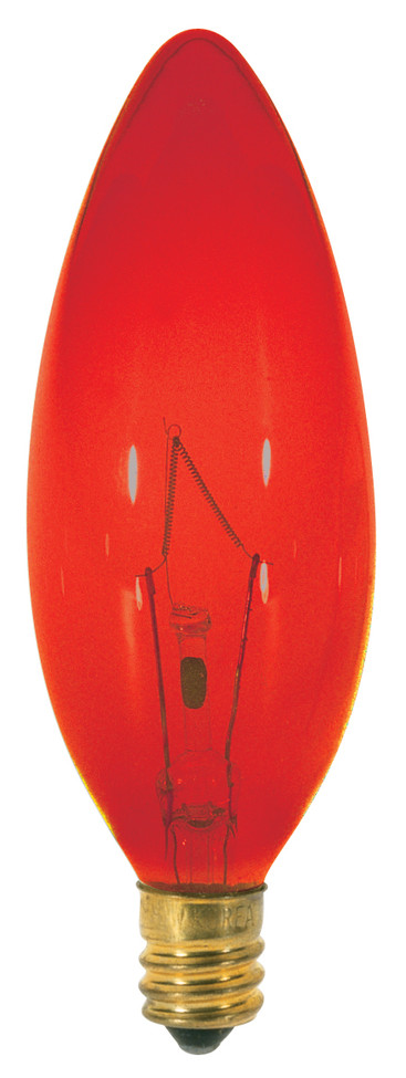 Satco - S3219 - Light Bulb - Transparent Red