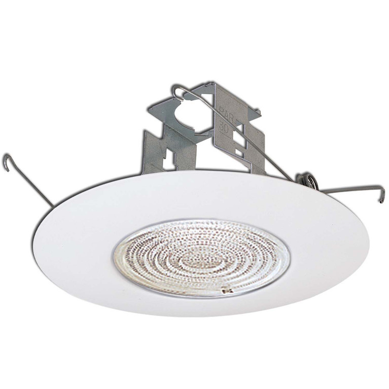 Nora Lighting - NP-323 - 6 Fresnel Lens W/ Plastic Trim & Bracket - Rec Inc 6 Trim - White