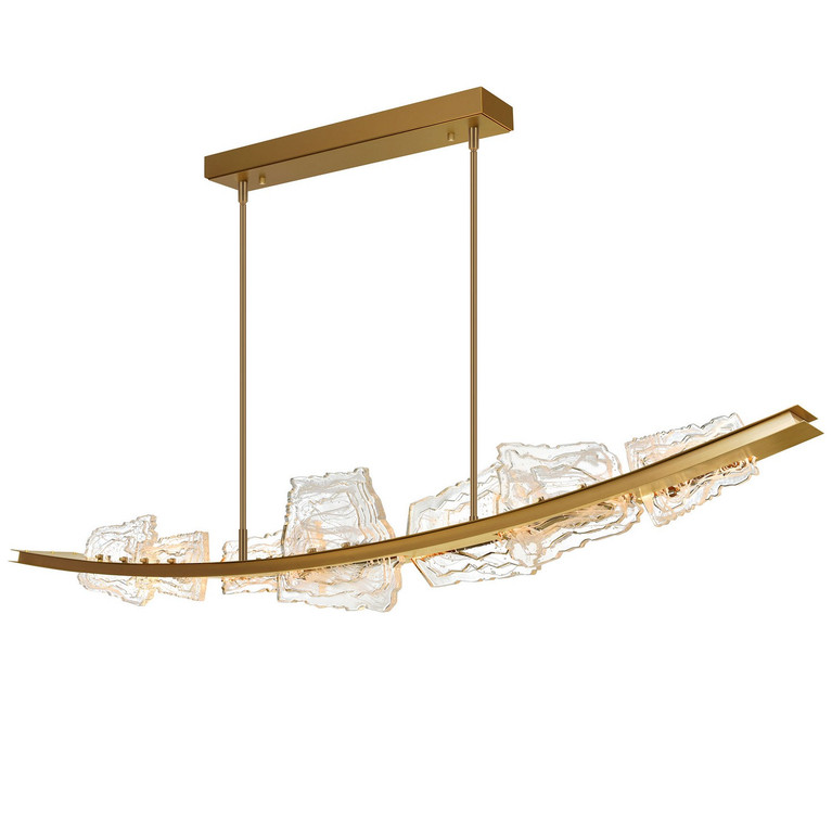 CWI Lighting - 1711P70-7-624 - LED Chandelier - Arcus - Brass