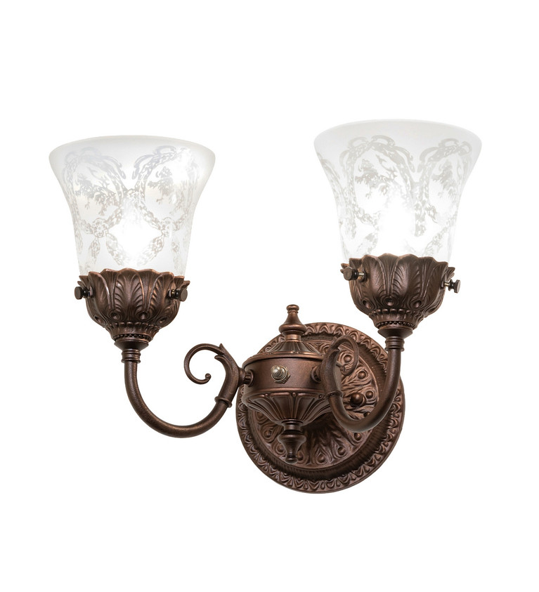 Meyda Tiffany - 294879 - Two Light Wall Sconce - Wreath & Garland
