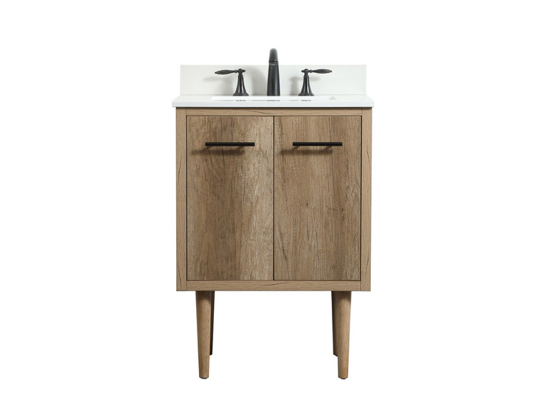Elegant Lighting - VF48024NT-BS - Single Bathroom Vanity - Cyrus - Natural oak