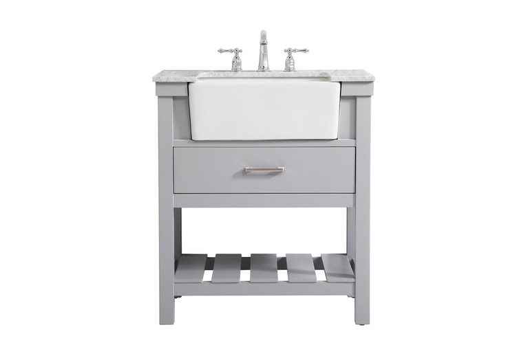 Elegant Lighting - VF60130GR - Single Bathroom Vanity - Clement - grey