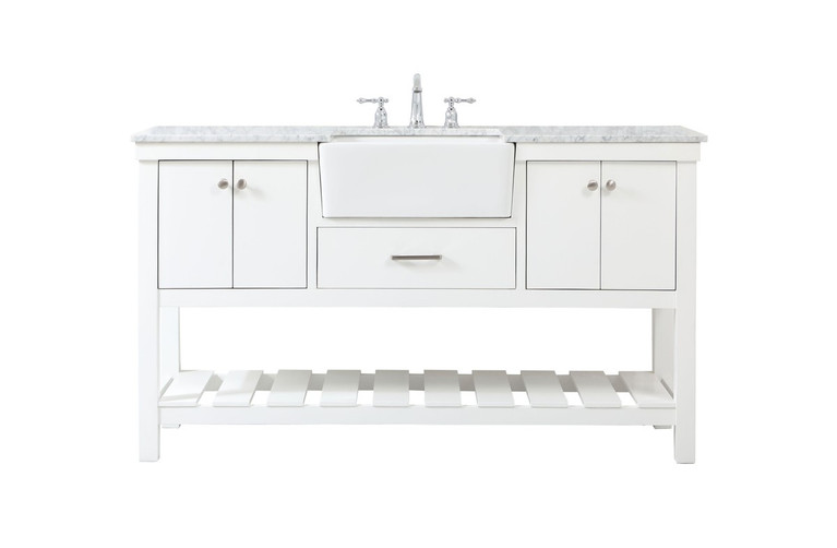 Elegant Lighting - VF60160WH - Single Bathroom Vanity - Clement - white