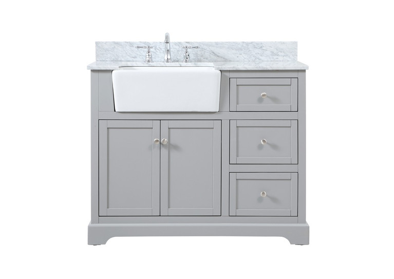 Elegant Lighting - VF60242GR-BS - Single Bathroom Vanity - Franklin - grey