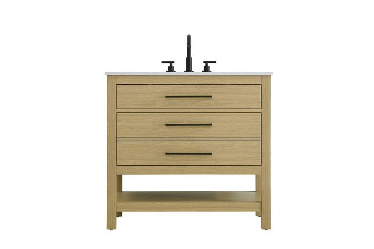 Elegant Lighting - VF60536MHB - Bathroom Vanity - Karson - Honey Brown
