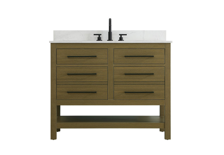 Elegant Lighting - VF60542MCB-BS - Bathroom Vanity - Karson - Chestnut Brown