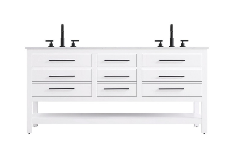 Elegant Lighting - VF60572DWH - Bathroom Vanity - Karson - White
