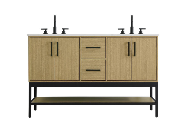 Elegant Lighting - VF60754DMHB - Bathroom Vanity - Lennox - Honey Brown