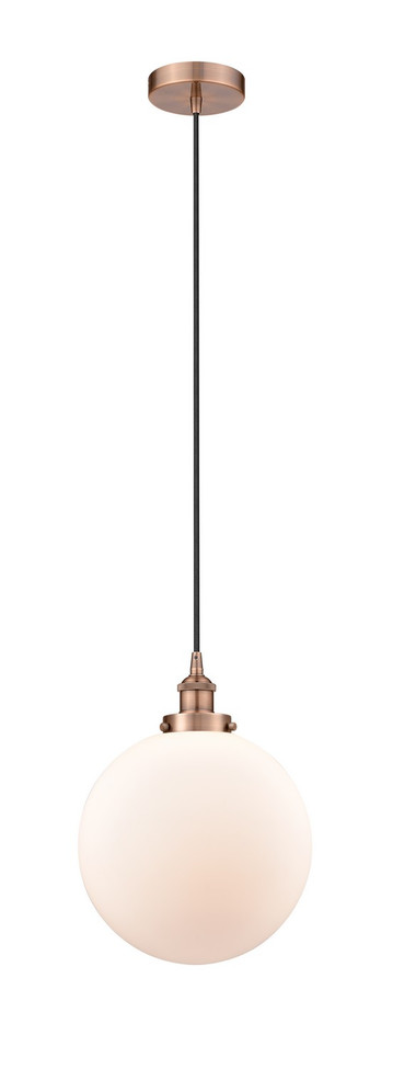 manufacturer_finish:Antique Copper|manufacturer_glass:Cased Matte White Beacon|light_output:220.00lm|color_temperature:2200K|cri:99