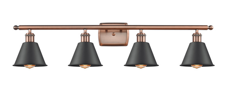 Innovations - 516-4W-AC-M8-LED - LED Bath Vanity - Ballston - Antique Copper
