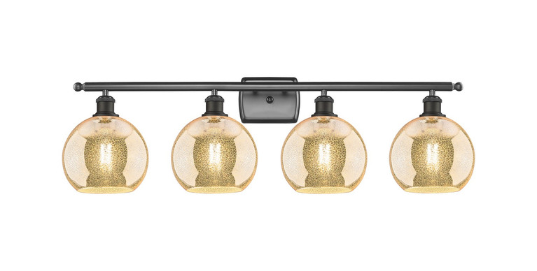 Innovations - 516-4W-OB-G128-8 - Four Light Bath Vanity - Ballston - Oil Rubbed Bronze