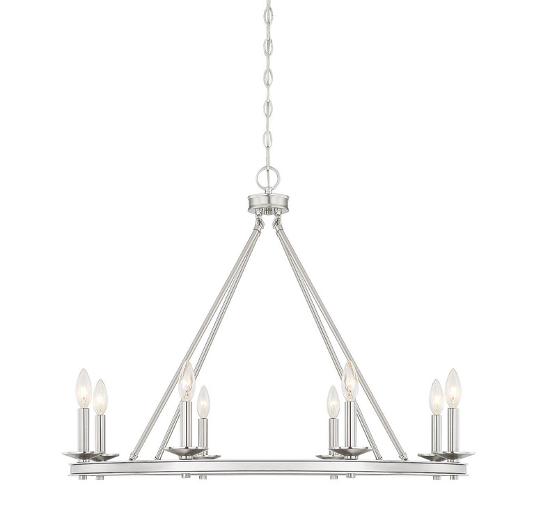 Savoy House - 1-308-8-SN - Eight Light Chandelier - Middleton - Satin Nickel
