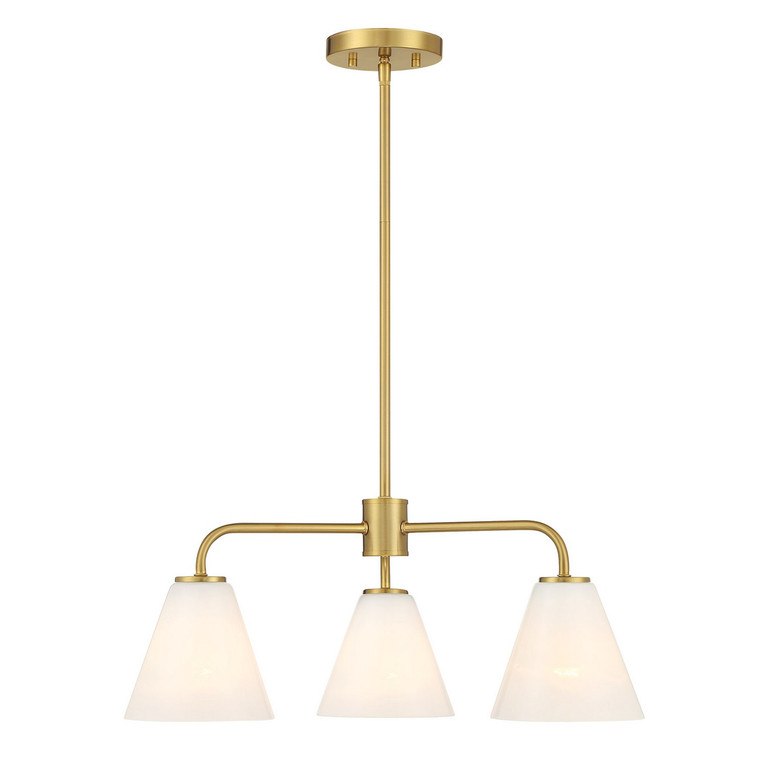 Savoy House - 1-4013-3-322 - Three Light Chandelier - Blair - Warm Brass
