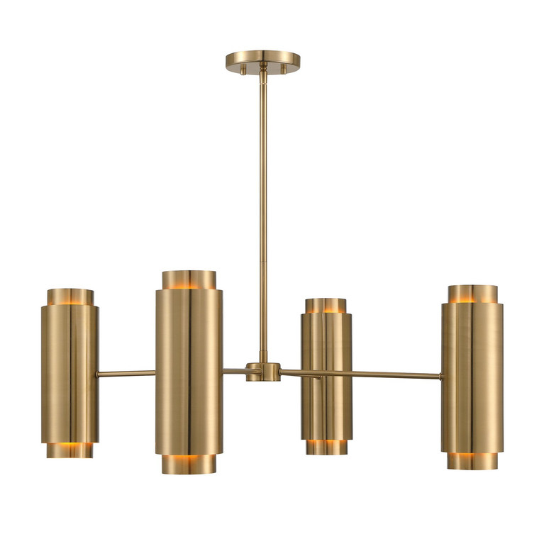 Savoy House - 1-4180-8-127 - Eight Light Chandelier - Lio - Noble Brass