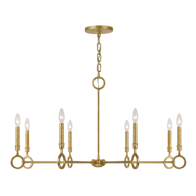 Savoy House - 1-6847-8-93 - Eight Light Chandelier - Noah - Gold Armory