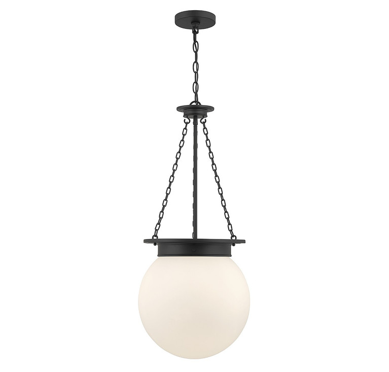 Savoy House - 7-3901-3-89 - Three Light Pendant - Manor - Matte Black