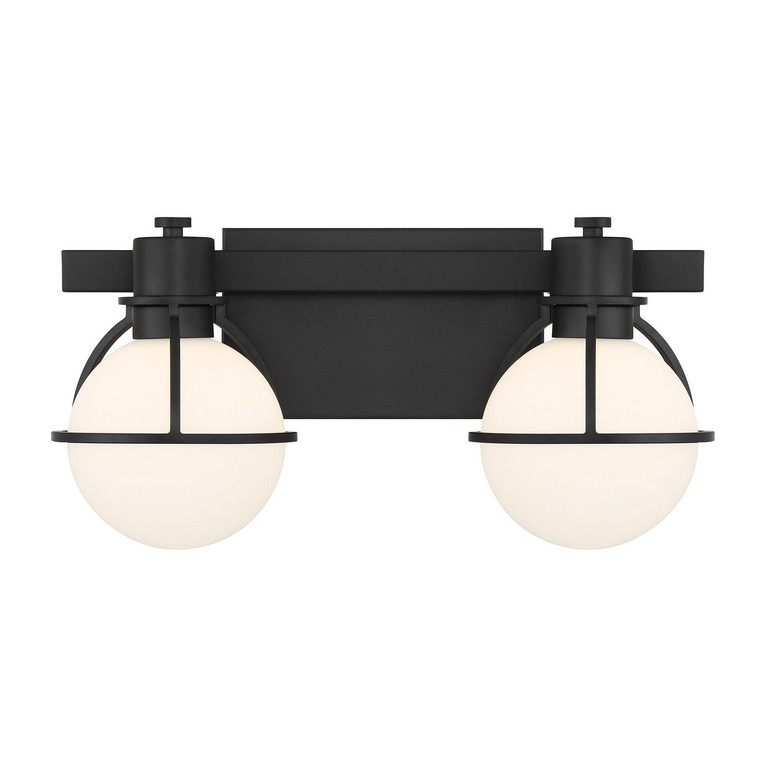 Savoy House - 8-1060-2-BK - Two Light Bathroom Vanity - Pierce - Matte Black