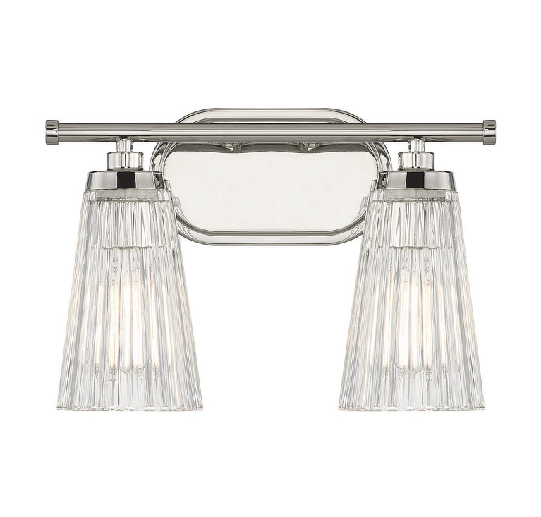 Savoy House - 8-1745-2-109 - Two Light Bathroom Vanity - Chantilly - Polished Nickel