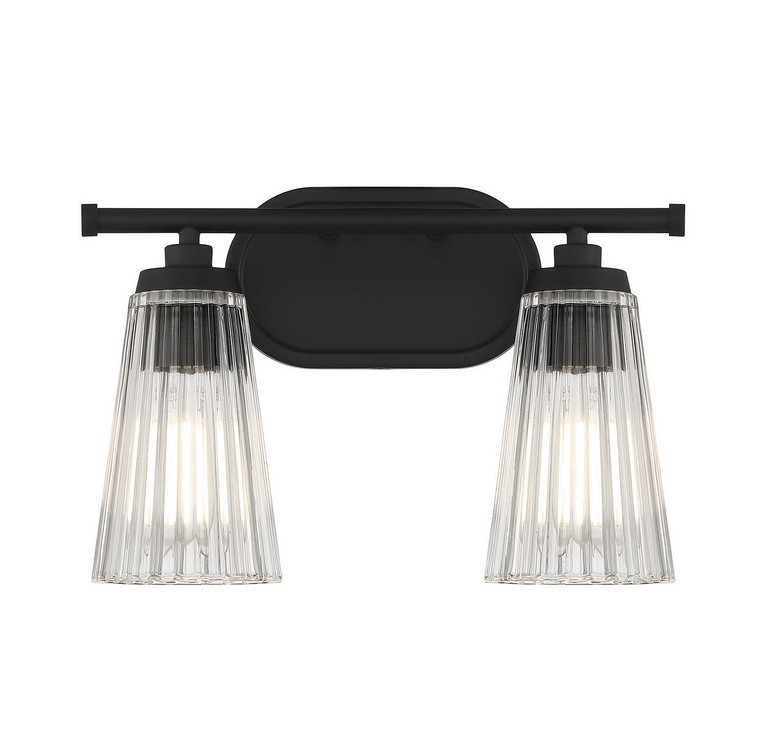 Savoy House - 8-1745-2-BK - Two Light Bathroom Vanity - Chantilly - Matte Black