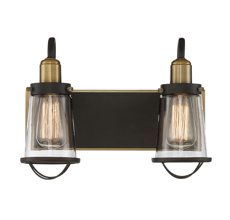 Savoy House - 8-1780-2-79 - Two Light Bath Bar - Lansing - English Bronze/Warm Brass