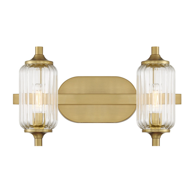 Savoy House - 8-3024-2-322 - Two Light Bathroom Vanity - Holton - Warm Brass