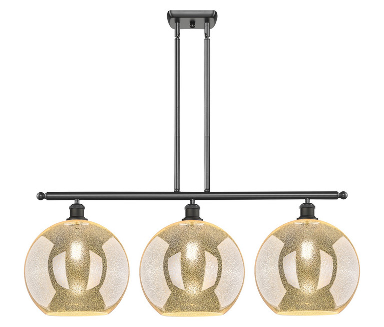 Innovations - 516-3I-OB-G128-12 - Three Light Island Pendant - Ballston - Oil Rubbed Bronze
