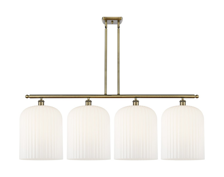Innovations - 516-4I-AB-G559-12GWH - Four Light Island Pendant - Ballston - Antique Brass