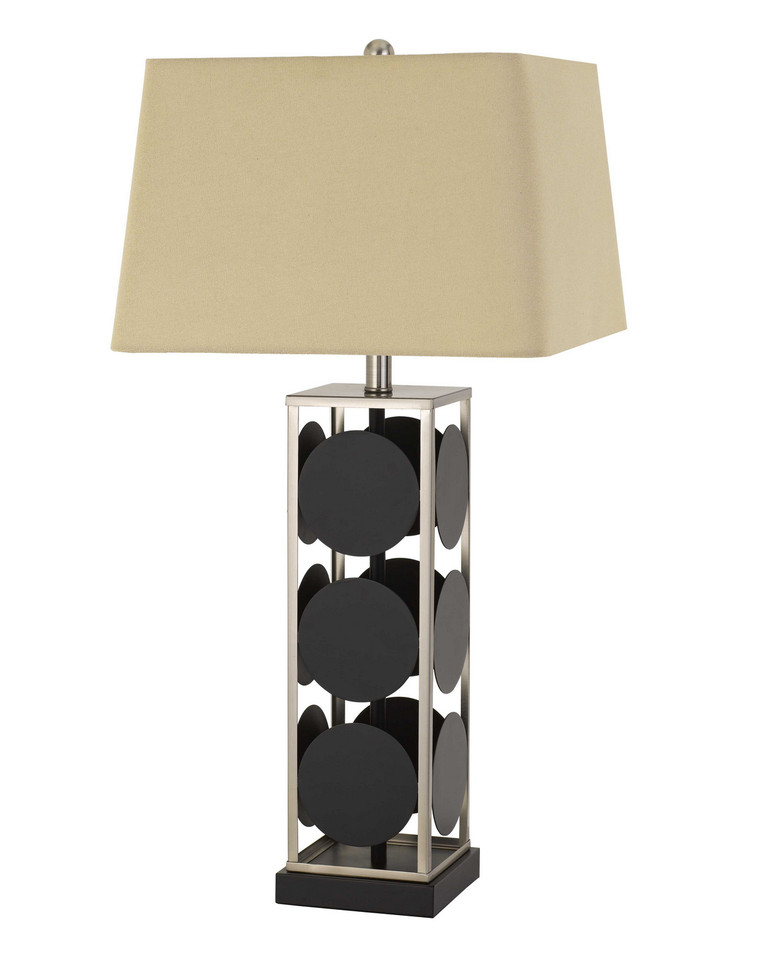 Cal Lighting - BO-2897TB - One Light Table Lamp - Hanson - Black/Antique Silver