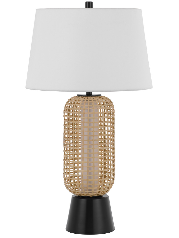 Cal Lighting - BO-3219TB - Two Light Table Lamp - Wicker - Wicker/Black