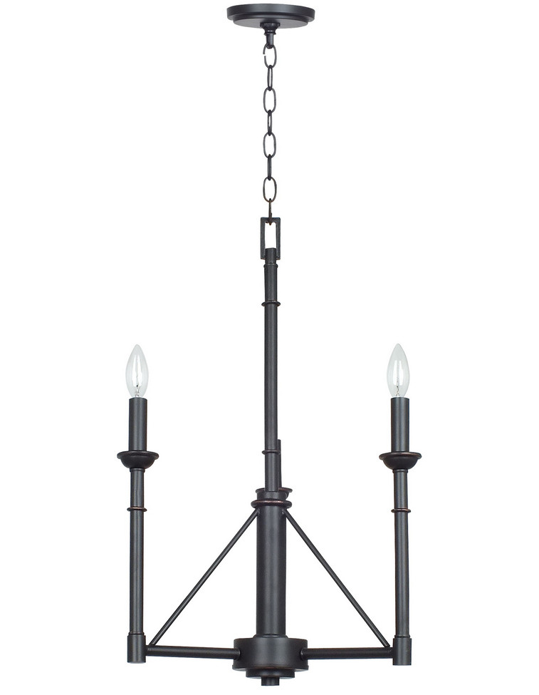 Cal Lighting - FX-3516/3 - Three Light Chandelier - Monclovia - Industrial Bronze