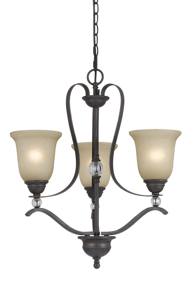 Cal Lighting - FX-3530/3 - Three Light Chandelier - Riverton - Dark Bronze
