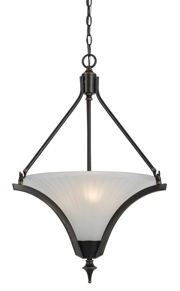 Cal Lighting - FX-3541/1P - Three Light Pendant - Rockwood - Dark Bronze