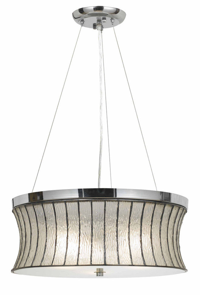 Cal Lighting - FX-3546/1P - Three Light Pendant - PENDANT - Chrome