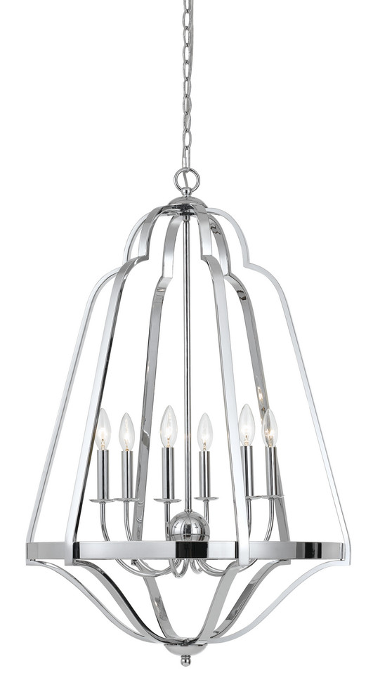 Cal Lighting - FX-3606-6 - Six Light Candelier - Melrose
