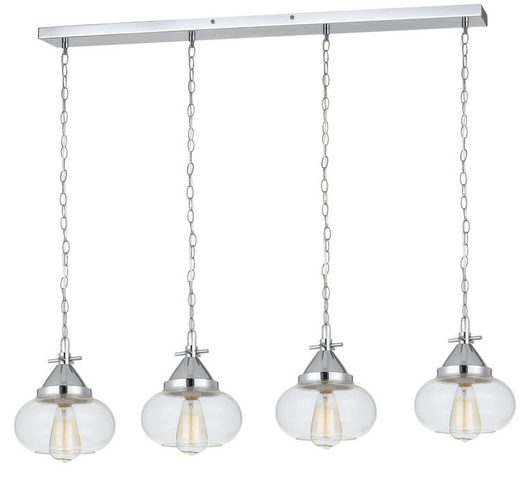 Cal Lighting - FX-3624-4P - Four Light Pendant - Maywood - Chrome